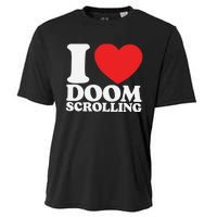 I Heart Doom Scrolling Modern Humor Cooling Performance Crew T-Shirt