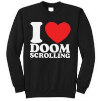 I Heart Doom Scrolling Modern Humor Sweatshirt