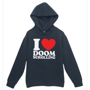 I Heart Doom Scrolling Modern Humor Urban Pullover Hoodie