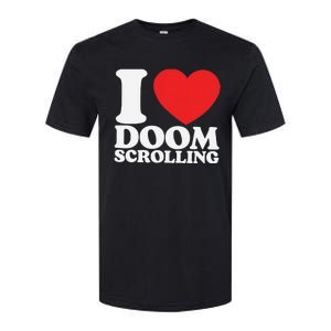 I Heart Doom Scrolling Modern Humor Softstyle CVC T-Shirt