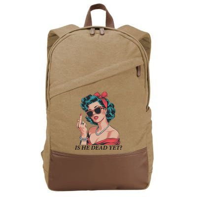 Is He Dead Yet Anti Racism Cotton Canvas Backpack