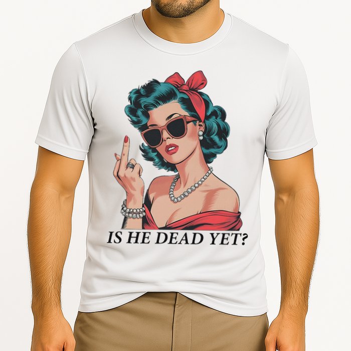 Is He Dead Yet Anti Racism Cooling Performance Crew T-Shirt