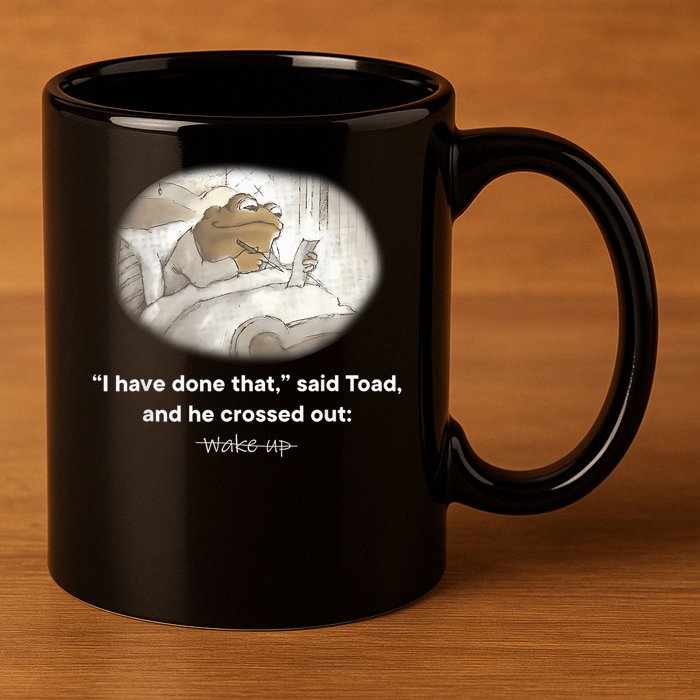 I Have Done That Said Toad And He Crossed Out Wake Up 11oz C Handle Ceramic Mug