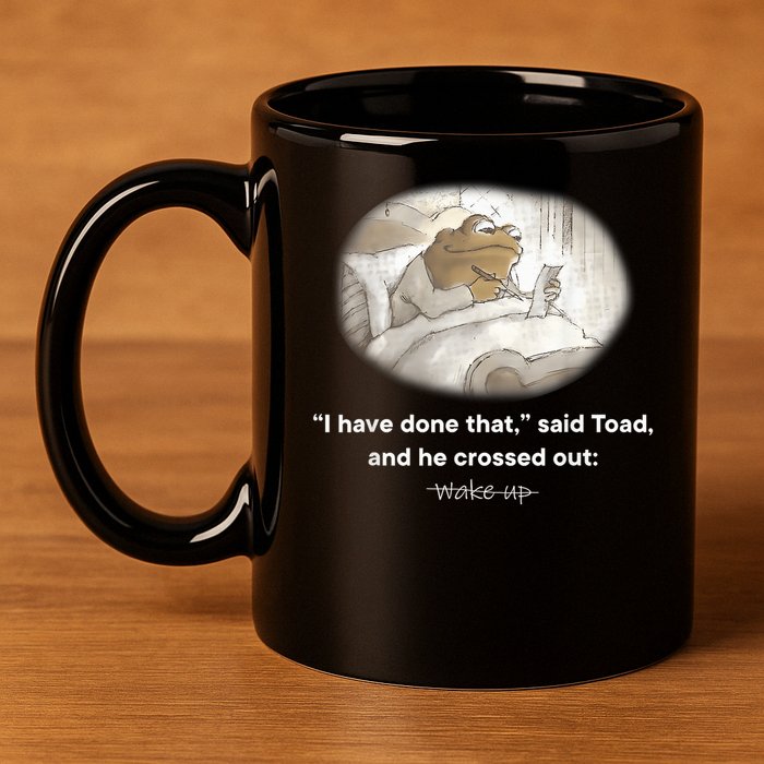 I Have Done That Said Toad And He Crossed Out Wake Up 11oz C Handle Ceramic Mug