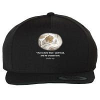 I Have Done That Said Toad And He Crossed Out Wake Up Wool Snapback Cap