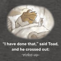 I Have Done That Said Toad And He Crossed Out Wake Up Vector Backpack