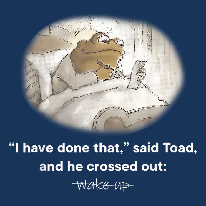 I Have Done That Said Toad And He Crossed Out Wake Up 16 in Basic Backpack
