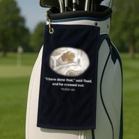 I Have Done That Said Toad And He Crossed Out Wake Up Golf Towel