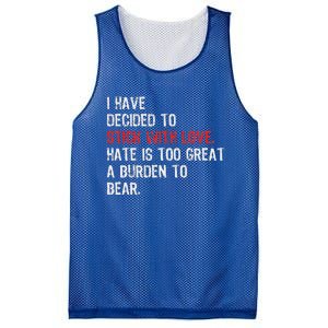 I Have Decided To Stick With Love. Hate Is Too Great A Mesh Reversible Basketball Jersey Tank