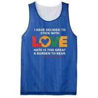 I Have Decided To Stick With Love Mlk Black History Month Mesh Reversible Basketball Jersey Tank