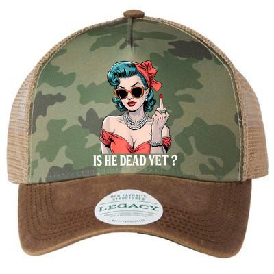 Is He Dead Yet Legacy Tie Dye Trucker Hat