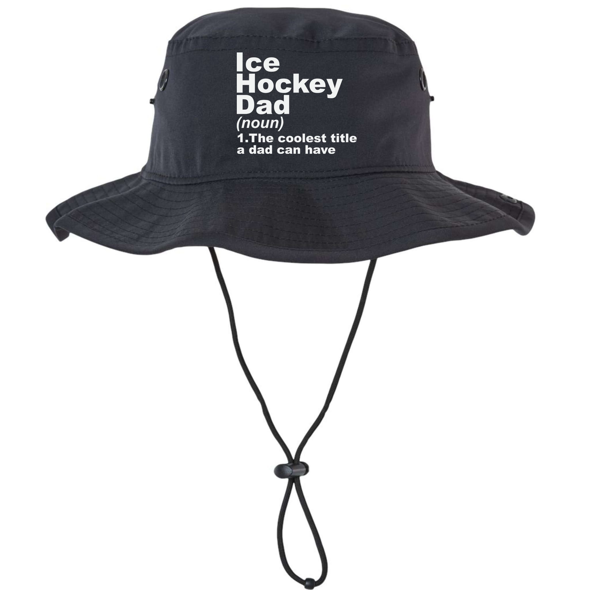 Ice Hockey Dad Definition Funny Sports Gift Fathers Day Bucket Hat