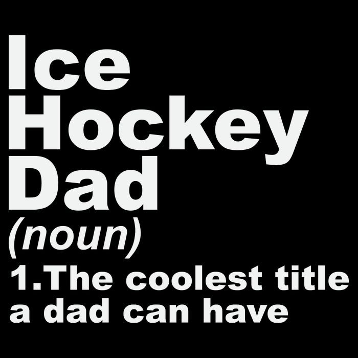 Ice Hockey Dad Definition Funny Sports Gift Fathers Day Bucket Hat