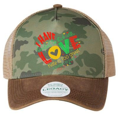 I Have Decided To Stick With Love Mlk Black History Month Legacy Tie Dye Trucker Hat