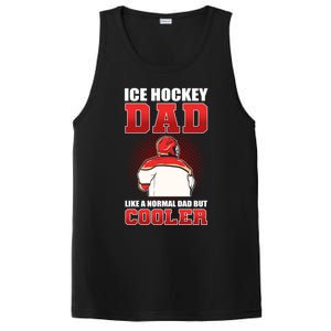 Ice Hockey Dad Like Normal Dad But Cooler Gift PosiCharge Competitor Tank