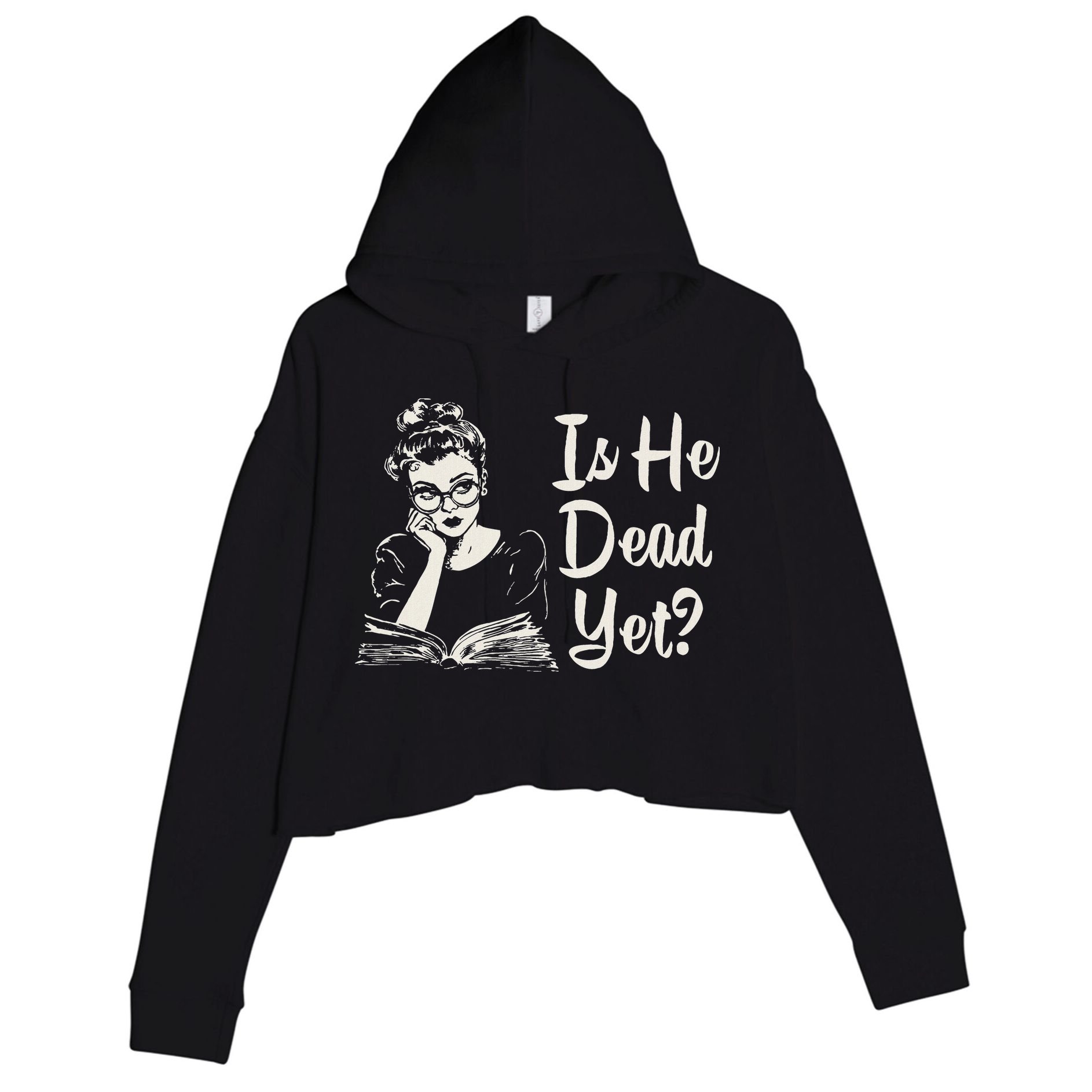 Is He Dead Yet Crop Fleece Hoodie