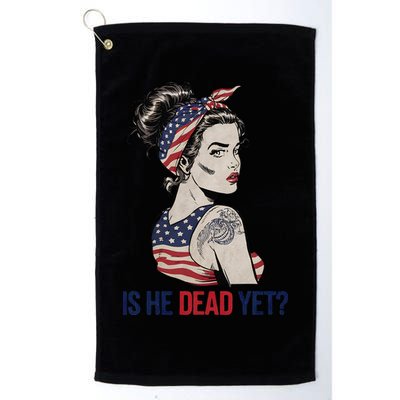 Is He Dead Yet Clothing Usa And Women Golf Towel