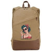 Is He Dead Yet Cotton Canvas Backpack