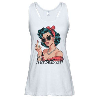 Is He Dead Yet Ladies Essential Flowy Tank