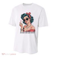 Is He Dead Yet Youth Performance Sprint T-Shirt