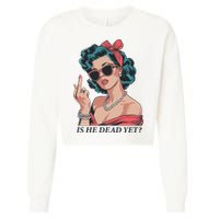 Is He Dead Yet Cropped Pullover Crew