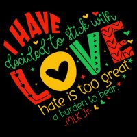 I Have Decided To Stick With Love Mlk Black History Month Wool Snapback Cap