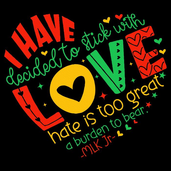 I Have Decided To Stick With Love Mlk Black History Month Wool Snapback Cap