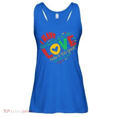 I Have Decided To Stick With Love Mlk Black History Month Ladies Essential Flowy Tank