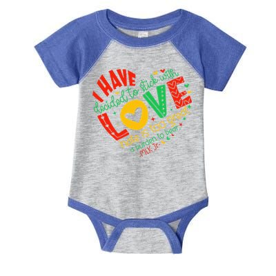 I Have Decided To Stick With Love Mlk Black History Month Infant Baby Jersey Bodysuit