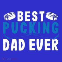 Ice Hockey Dad Best Pucking Dad Gift Premium T-Shirt