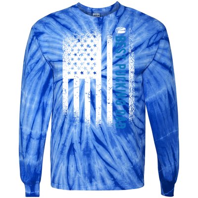 Ice Hockey Dad Best Pucking Dad Cool Gift Tie-Dye Long Sleeve Shirt