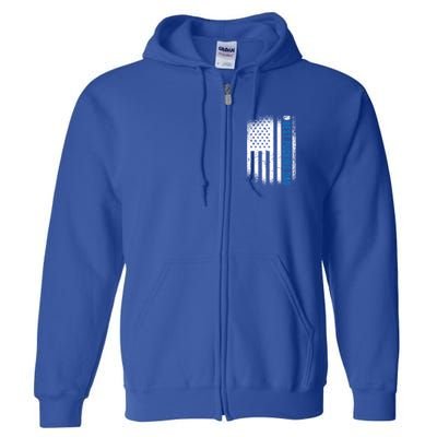 Ice Hockey Dad Best Pucking Dad Cool Gift Full Zip Hoodie