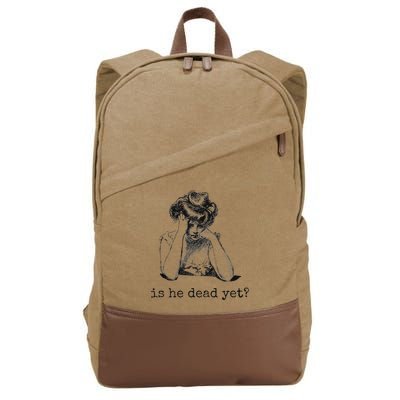 Is He Dead Yet Cotton Canvas Backpack