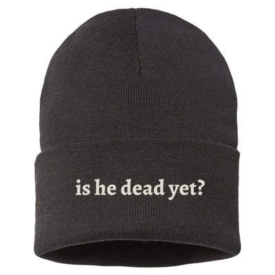 Is He Dead Yet Vintage Sustainable Knit Beanie