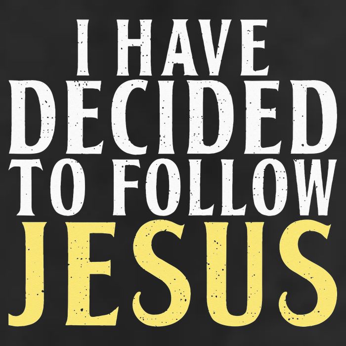I have decided to follow Jesus God Religious 7 Panel Mesh Trucker Snapback Hat
