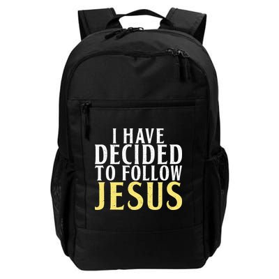 I have decided to follow Jesus God Religious Daily Commute Backpack