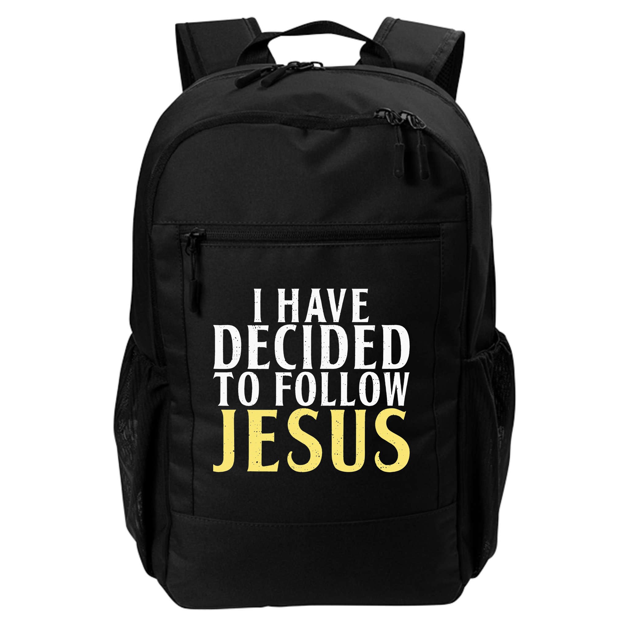 I have decided to follow Jesus God Religious Backpack