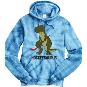 Ice Hockey Dinosaur Hockey Boy Hockey Hockeysaurus Tie Dye Hoodie