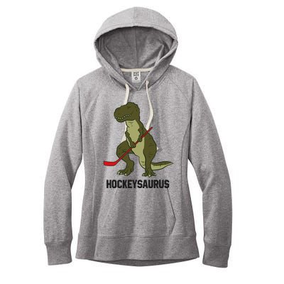 Ice Hockey Dinosaur Hockey Boy Hockey Hockeysaurus Women's Fleece Hoodie