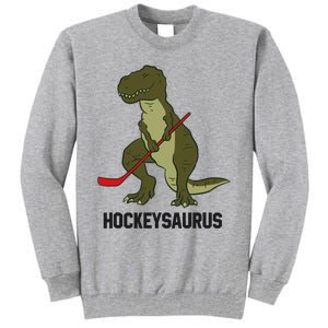 Ice Hockey Dinosaur Hockey Boy Hockey Hockeysaurus Tall Sweatshirt