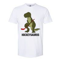 Ice Hockey Dinosaur Hockey Boy Hockey Hockeysaurus Softstyle CVC T-Shirt