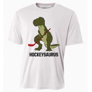 Ice Hockey Dinosaur Hockey Boy Hockey Hockeysaurus Cooling Performance Crew T-Shirt