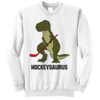 Ice Hockey Dinosaur Hockey Boy Hockey Hockeysaurus Sweatshirt