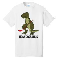 Ice Hockey Dinosaur Hockey Boy Hockey Hockeysaurus Tall T-Shirt