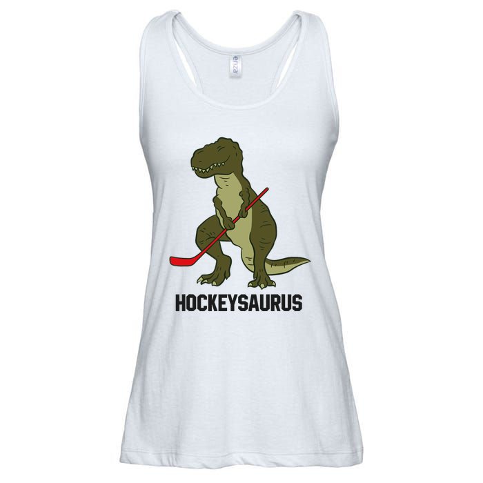 Ice Hockey Dinosaur Hockey Boy Hockey Hockeysaurus Ladies Essential Flowy Tank