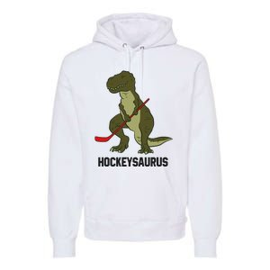 Ice Hockey Dinosaur Hockey Boy Hockey Hockeysaurus Premium Hoodie