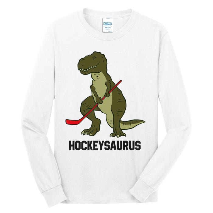 Ice Hockey Dinosaur Hockey Boy Hockey Hockeysaurus Tall Long Sleeve T-Shirt