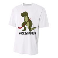 Ice Hockey Dinosaur Hockey Boy Hockey Hockeysaurus Performance Sprint T-Shirt