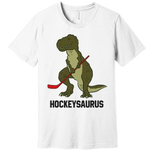 Ice Hockey Dinosaur Hockey Boy Hockey Hockeysaurus Premium T-Shirt