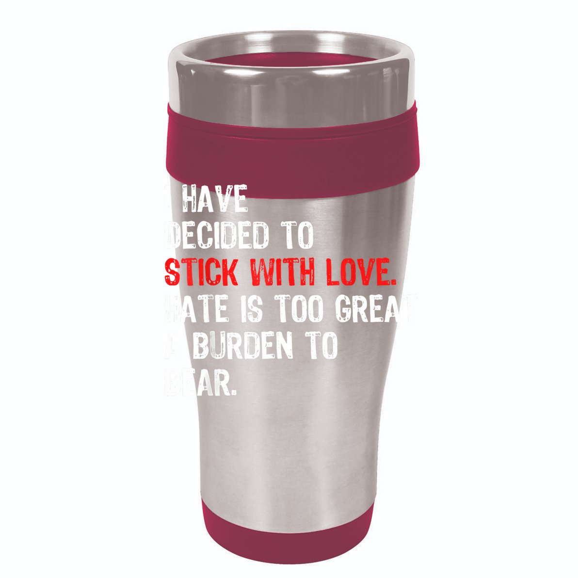 I Have Decided To Stick With Love Hate Is Too Great A Burden To Bear Wool Snapback Cap